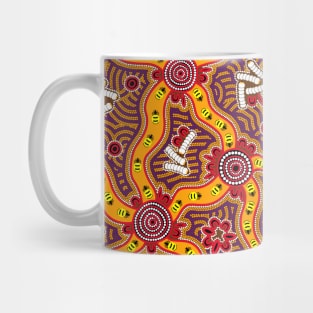 Aboriginal Art - Honey Ants Mug